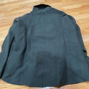 Womens Turtleneck Oversized Sweater - Dark Green, Medium